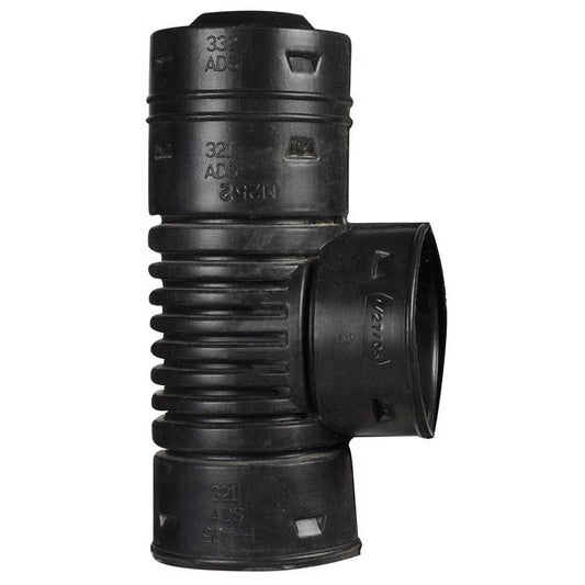 Advanced Drainage Systems 3 in. Snap X 3 in. D Snap Polyethylene 10 in. Blind Tee 1 pk