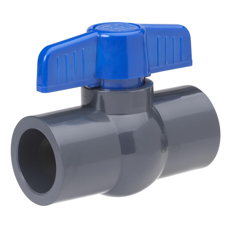 Homewerks 1-1/4 in. PVC Slip Ball Valve Full Port T-Handle For Potable Water
