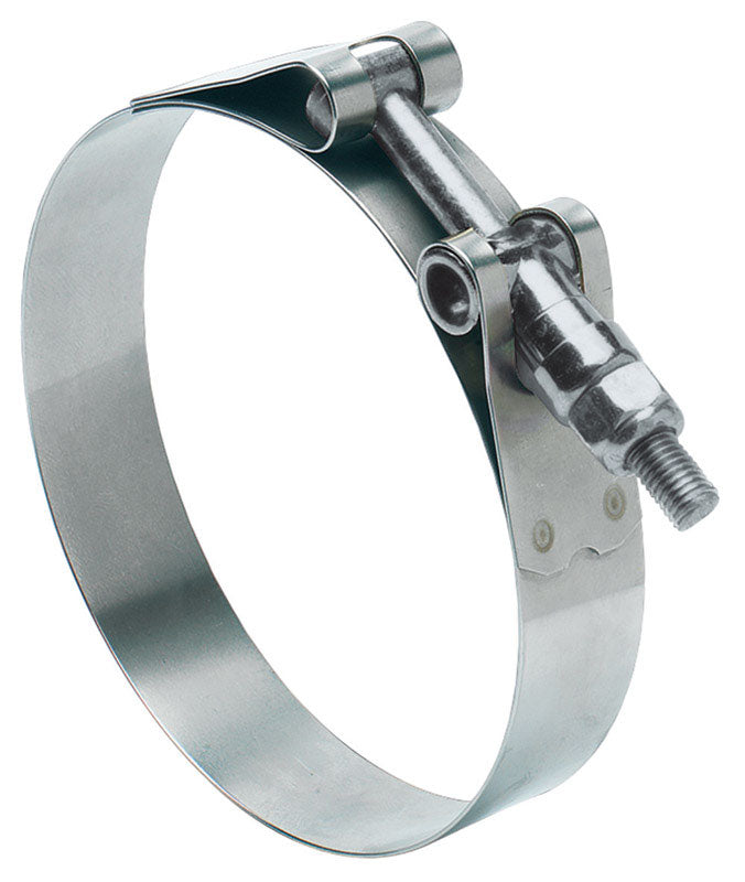 Ideal Tridon 1-1/2 in to 1-5/8 in. 150 Silver Hose Clamp With Tongue Bridge Stainless Steel Band T-B