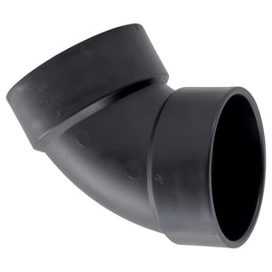 Charlotte Pipe 4 in. Hub X 4 in. Hub ABS 60 Degree Elbow ABS003191200