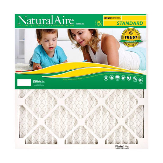 NaturalAire 12 in. W X 20 in. H X 1 in. Synthetic 8 MERV Pleated Air Filter 1 pk