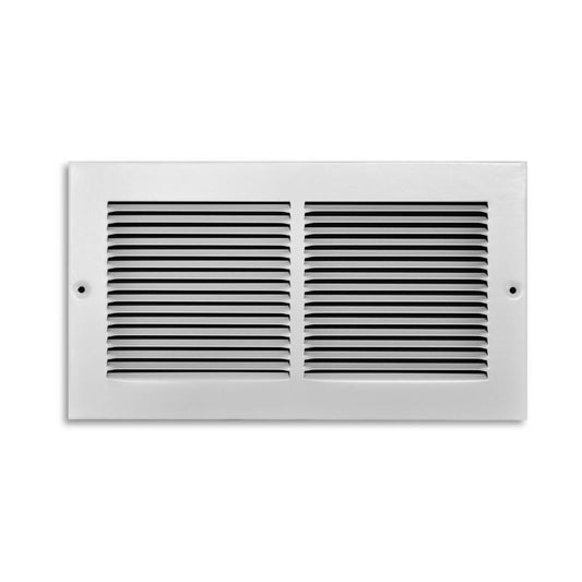 Tru Aire 6 in. H X 12 in. W 1-Way Powder Coat White Steel Air Return Grille