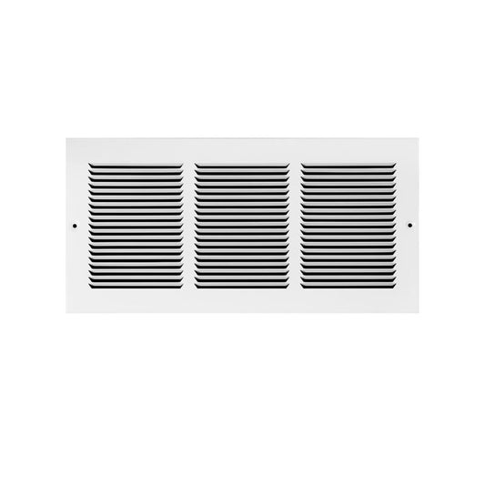 Tru Aire 6 in. H X 14 in. W 1-Way Powder Coat White Steel Floor Baseboard Register