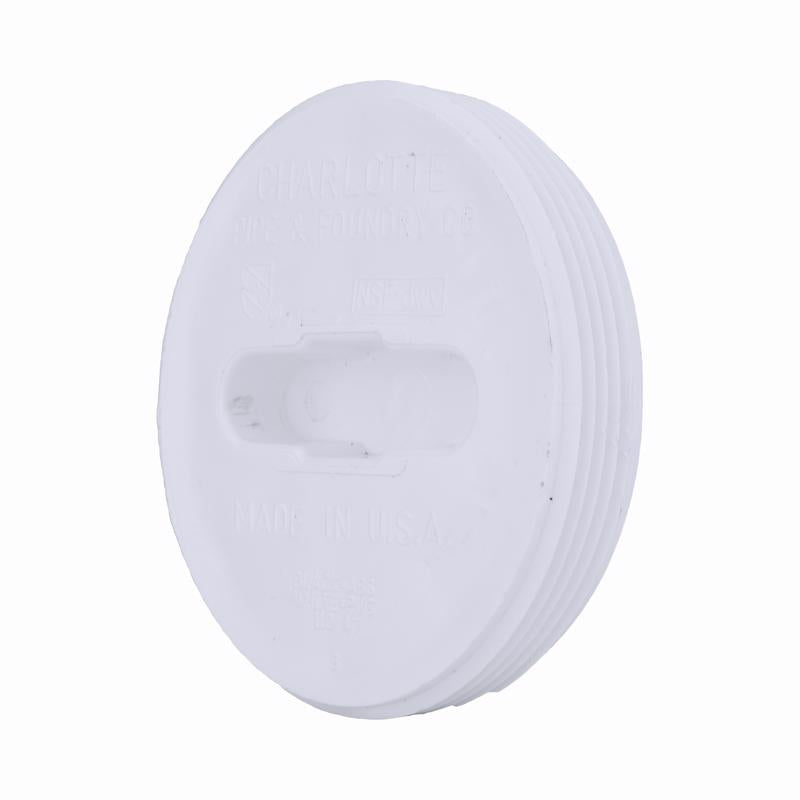Charlotte Pipe Schedule 40 3 in. MPT X 3 in. Hub PVC 3-1/2 in. Clean-Out Plug 1 pk