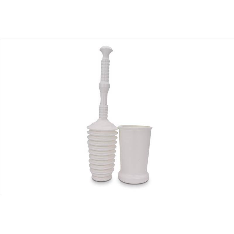 GT Water Products Master Plunger Toilet Plunger with Holder 18-1/2 in. L X 3 in. D