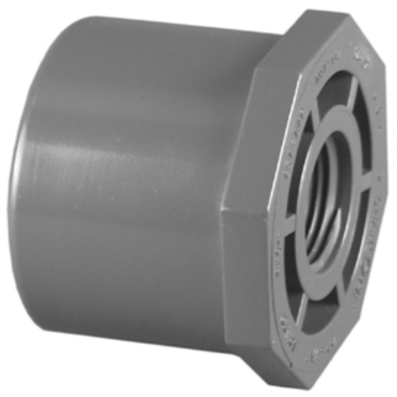 Charlotte Pipe Schedule 80 2 in. Spigot X 1 in. FPT PVC Reducing Bushing 1 pk