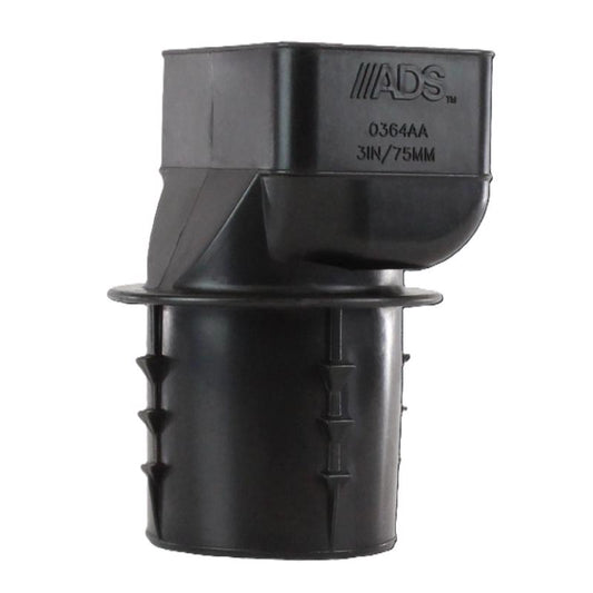 Advanced Drainage Systems 3-1/4 in. Barb X 2 in. D Barb Polyethylene 3 in. Downspout Adapter 1 pk