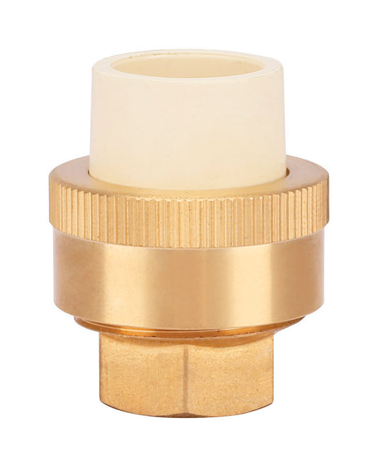 Homewerks Schedule 40 1/2 in. Compression X 1/2 in. D FIP CPVC/Brass Adapter