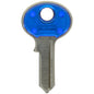 HILLMAN Traditional Key House/Office Key Blank 69 Single For Master Locks Blue/Silver