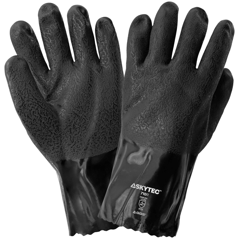 Skytec 710R Chemical Resistant Supported Neoprene, PVC and Nitrile Gloves