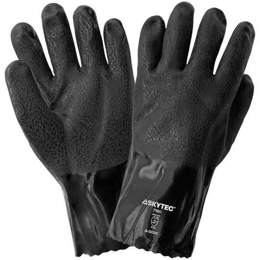 Skytec 710R Chemical Resistant Supported Neoprene, PVC and Nitrile Gloves