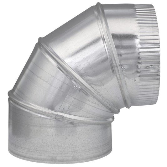 Imperial 7 in. D X 7 in. D Adjustable 90 deg Galvanized Steel Furnace Pipe Elbow