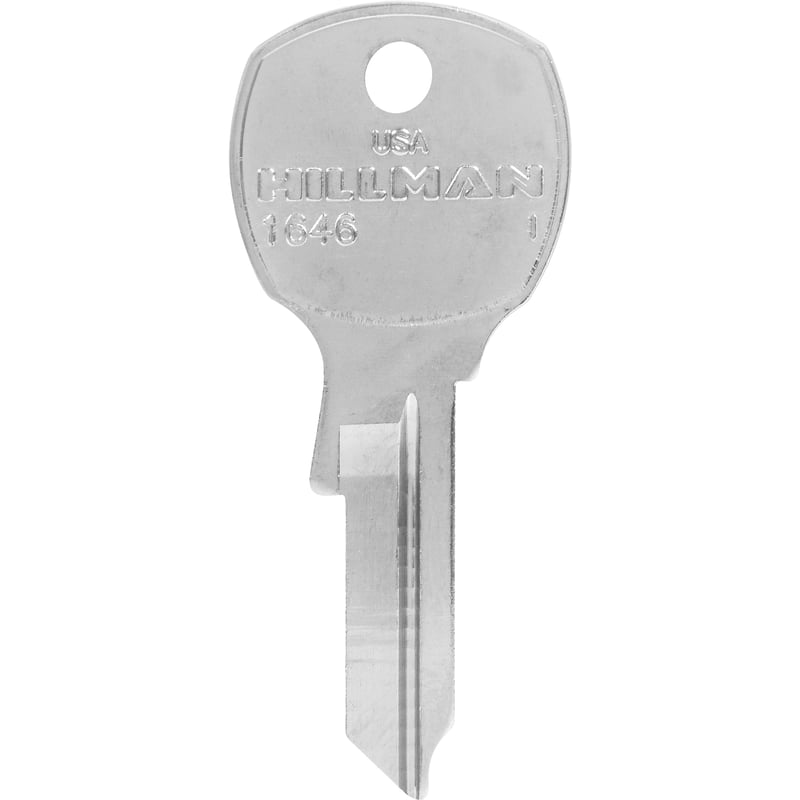 HILLMAN Traditional Key Mailbox Key Blank Single For USPS Locks Silver