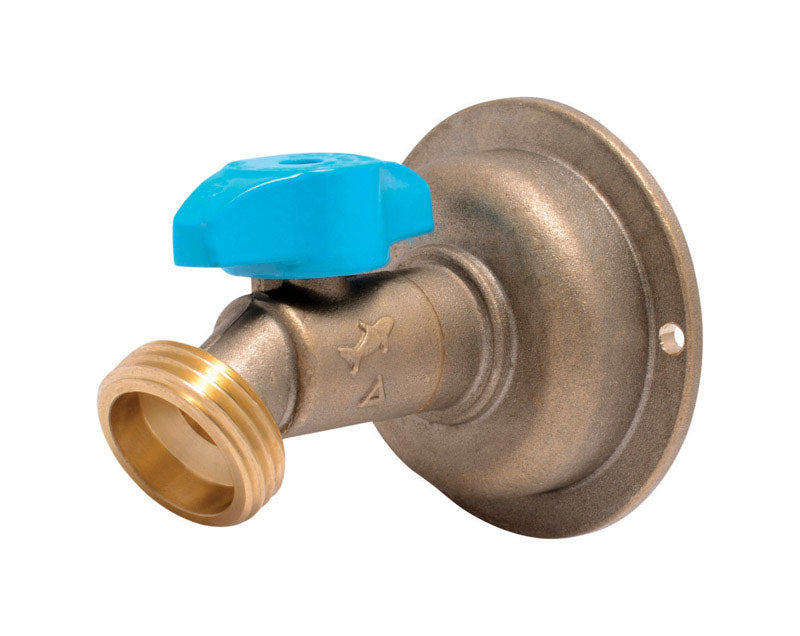 SharkBite No Kink 1/2 in. Push-Fit X 3/4 in. MHT Anti-Siphon Brass Hose Bibb