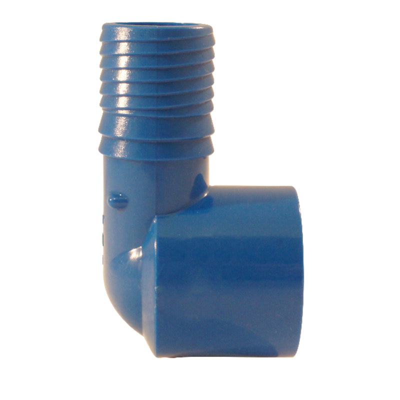 Apollo Blue Twister 1 in. Insert in to X 1 in. FPT Acetal Elbow 1 pk