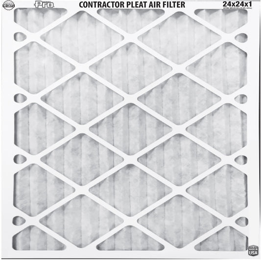 BestAir 24 in. W X 24 in. H X 1 in. 8 MERV Pleated Air Filter 1 pk