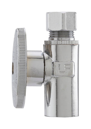 Plumb Pak 1/2 in. Copper Sweat X 3/8 in. Compression Brass Straight Valve PP62PCLF