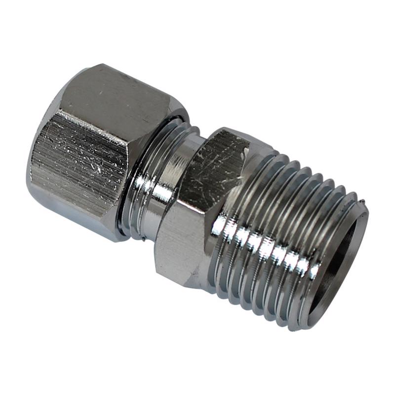 Plumb Pak 3/8 in. MIP X 3/8 in. Compression Brass Straight Connector