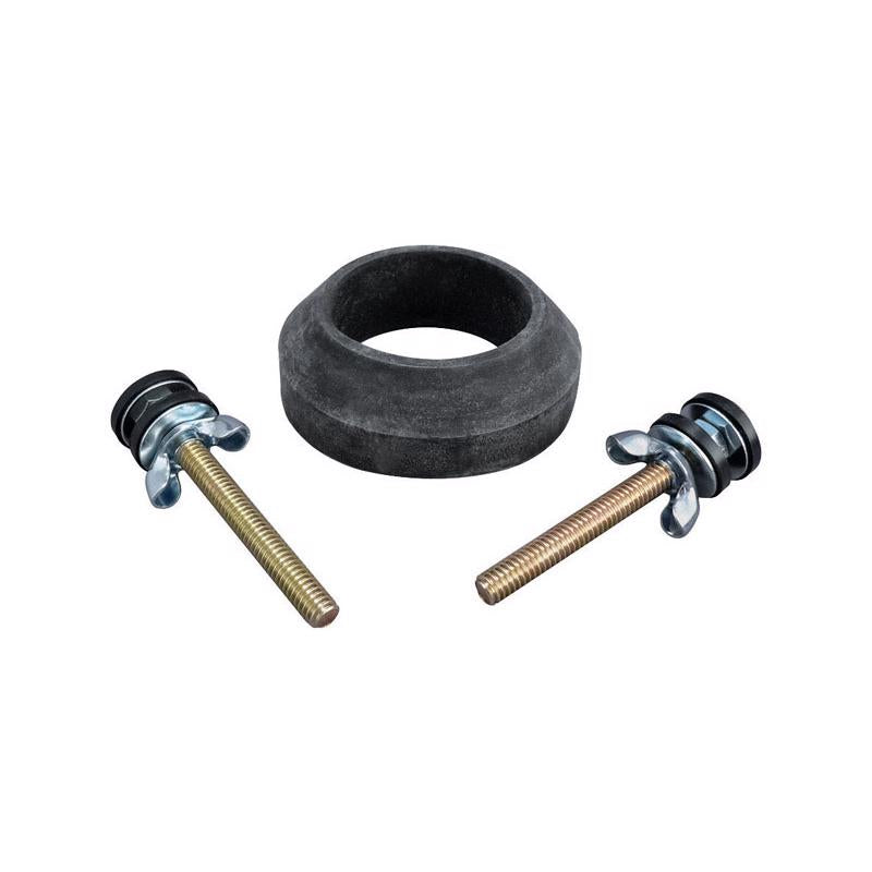 Plumb Pak Tank to Bowl Kit Black Rubber For Crane