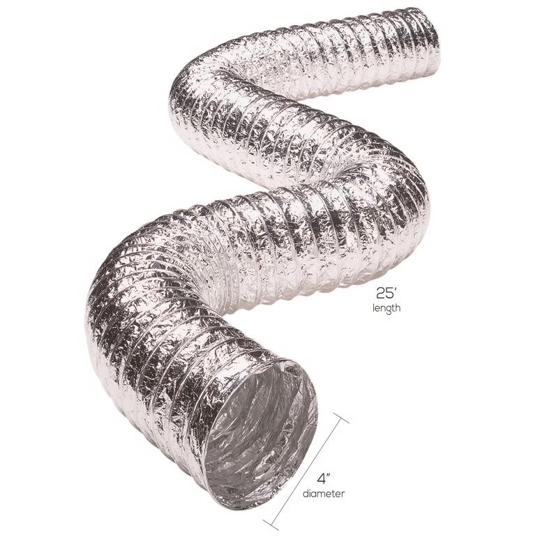 Deflect-O Supurr-Flex 300 in. L X 4 in. D Silver Aluminum Dryer Transition Duct