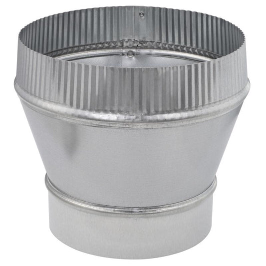 Imperial 6 in. D X 8 in. D Galvanized Steel Furnace Pipe Increaser