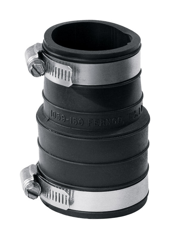 Fernco Schedule 40 1-1/2 in. Socket X 1-1/2 in. Socket PVC 3 in. Flexible Coupling 1 pk