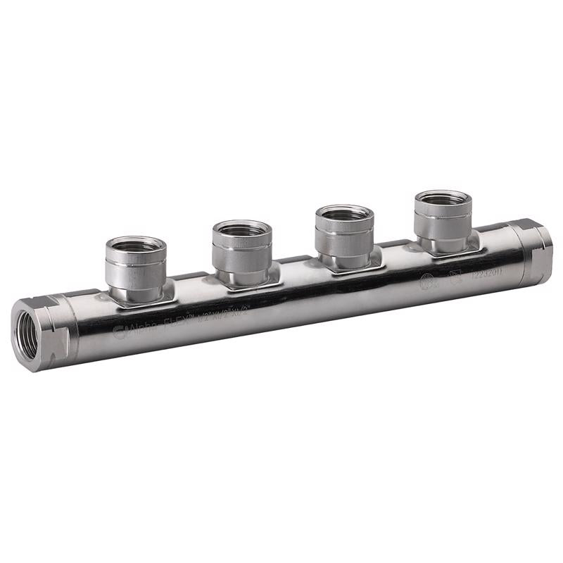 Home-Flex 1/2 in. FPT X 1/2 in. D FPT 1/2 in. D FIP Steel Manifold