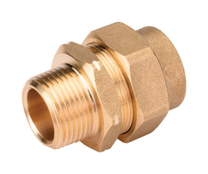 Home-Flex 1/2 in. MPT X 1/2 in. D Mechanical Brass 6.125 in. L Male Adapter 11-436-005