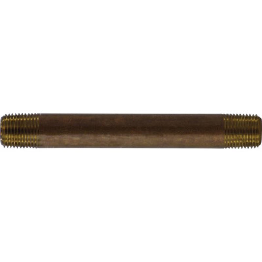 Anderson Metals 1/8 in. MPT in. X 1/8 in. D MPT Red Brass Nipple 1-1/2 in. L