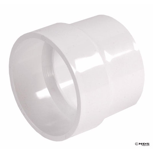 NDS Schedule 35 4 in. Hub each X 4 in. D Hub PVC Adapter 1 pk