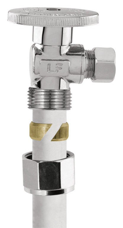 Plumb Pak 1/2 in. PEX X 1/4 in. Compression Brass Angle Valve