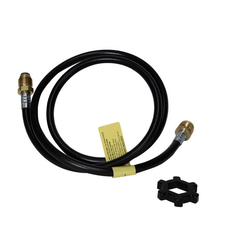 Mr. Heater 1 in. D X 5 ft. L Brass/Plastic Hose Assembly