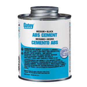 Oatey Black Cement For ABS 16 oz 30892