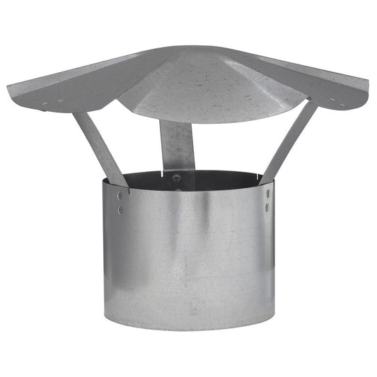 Imperial 5 in. D Galvanized Steel Rain Cap