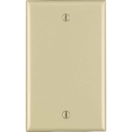 Leviton Ivory 1 gang Thermoset Plastic Blank Wall Plate 1 pk