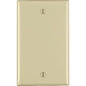 Leviton Ivory 1 gang Thermoset Plastic Blank Wall Plate 1 pk