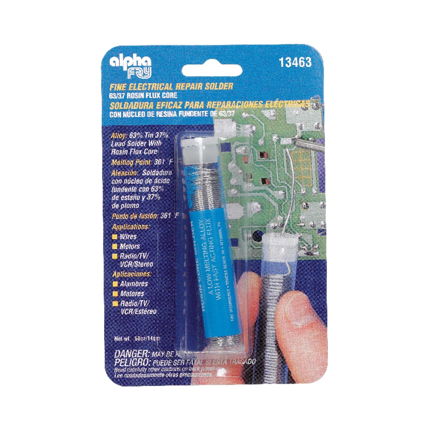 Solder Elec 63/37 .5Oz