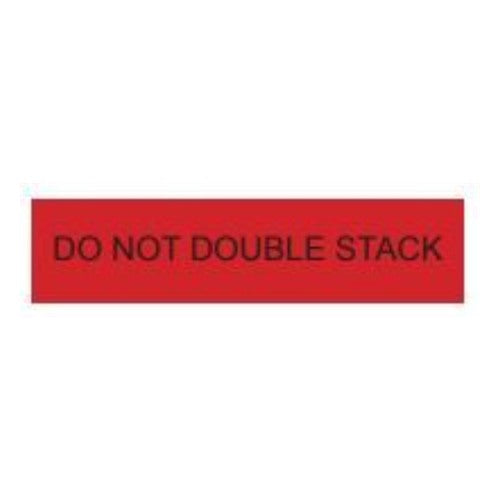5 X 1000 X 80 - Clear With Red And Black Print "DO Not Double Stack"; 12 RLS/CS