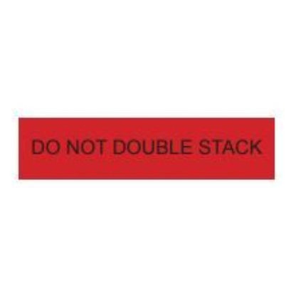 5 X 1000 X 80 - Clear With Red And Black Print "DO Not Double Stack"; 12 RLS/CS
