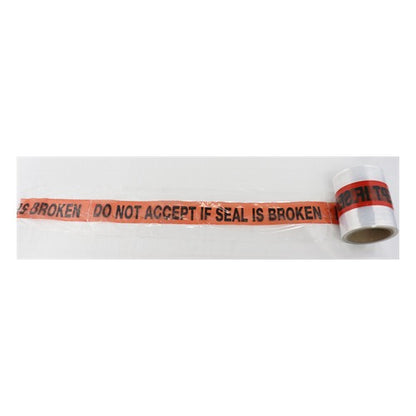5 X 500 X 80 - Clear With Red And Black Print "DO Not Accept IF Seal IS Broken" - 6 RLS/CS