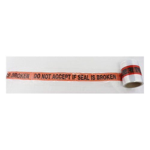 5 X 500 X 80 - Clear With Red And Black Print "DO Not Accept IF Seal IS Broken" - 6 RLS/CS