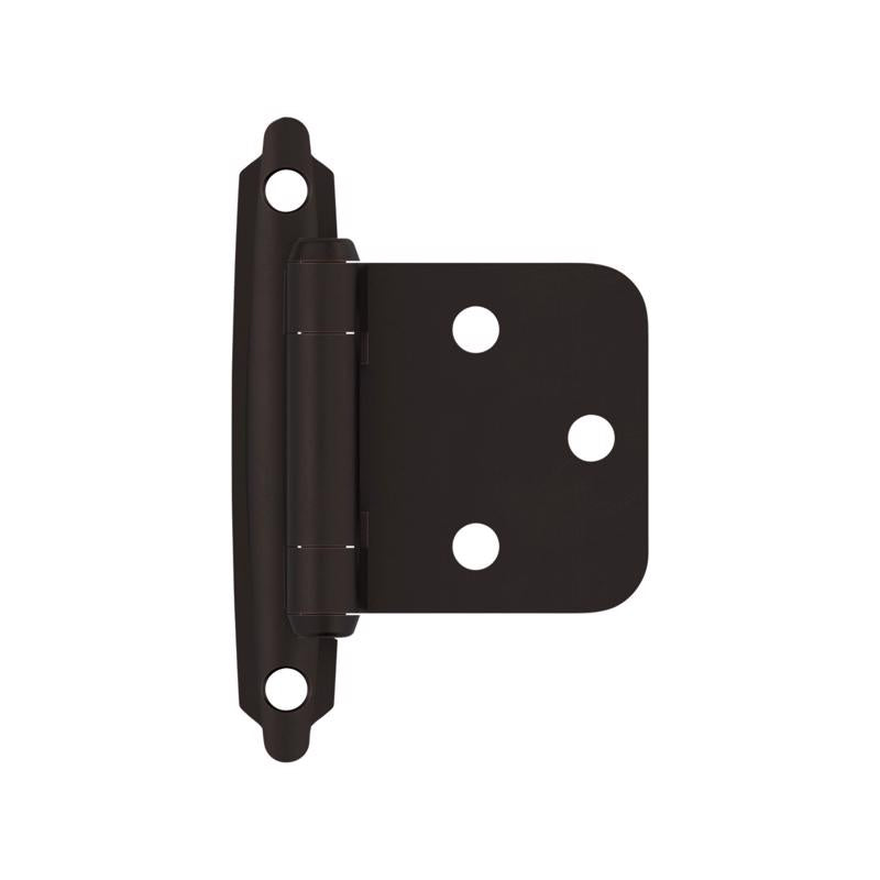 Amerock 1-13/16 in. W X 2-3/4 in. L Oil Rubbed Bronze Black Steel Variable Hinge 10 pk