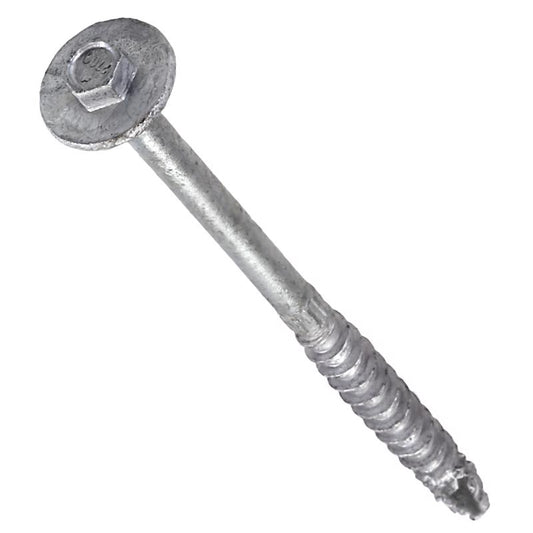 Simpson Strong-Tie Strong-Drive No. 2 Sizes X 4 in. L Star Hex Washer Head Serrated Structural Screw