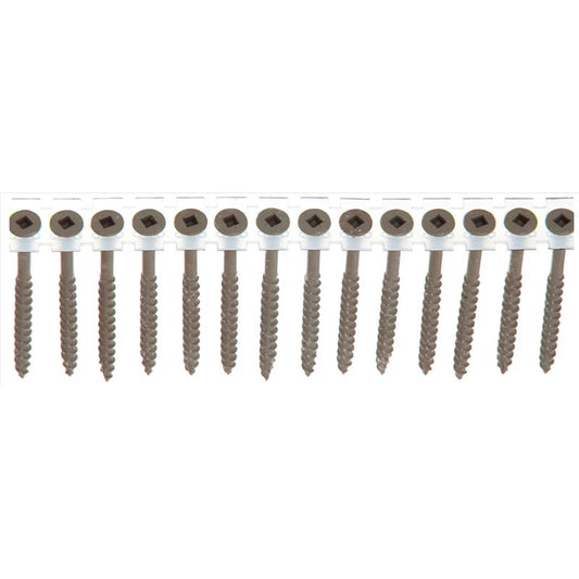 Senco DuraSpin No. 8 Sizes X 2-1/2 in. L Square Square Head Deck Screws 800 pk