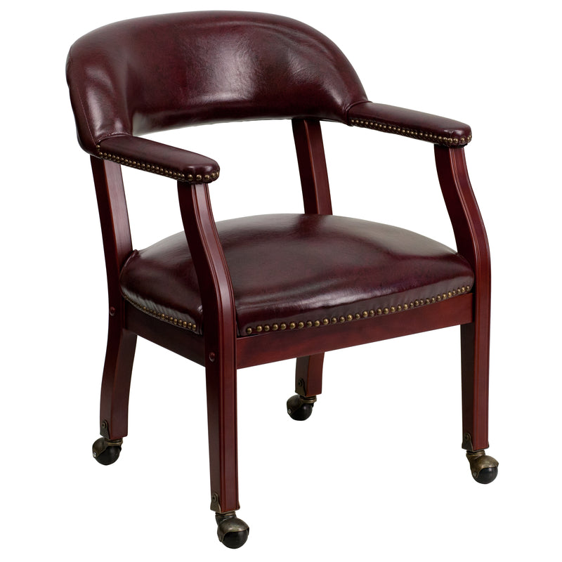 Flash Furniture Burgundy Vinyl Reception Chair