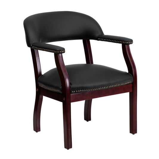 Flash Furniture Black Leather Reception Chair