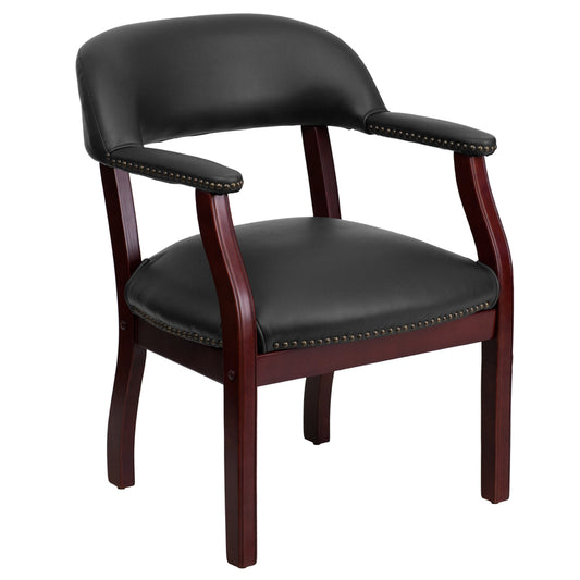 Flash Furniture Black Vinyl Reception Chair