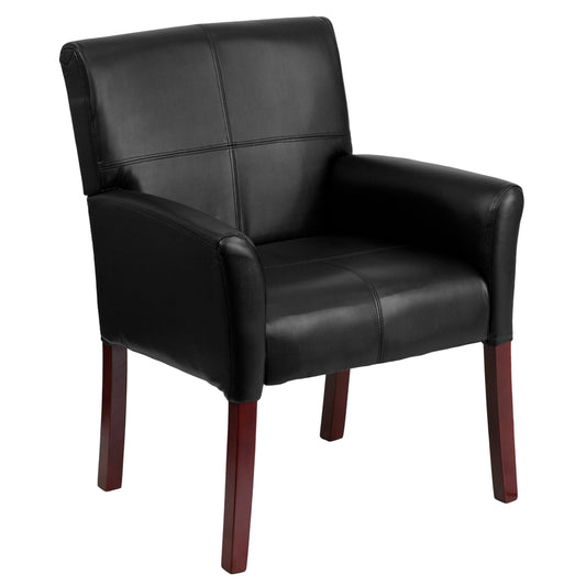 Flash Furniture Black Leather Reception Chair