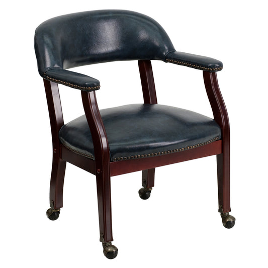 Flash Furniture Blue Vinyl Reception Chair