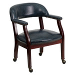 Flash Furniture Blue Vinyl Reception Chair